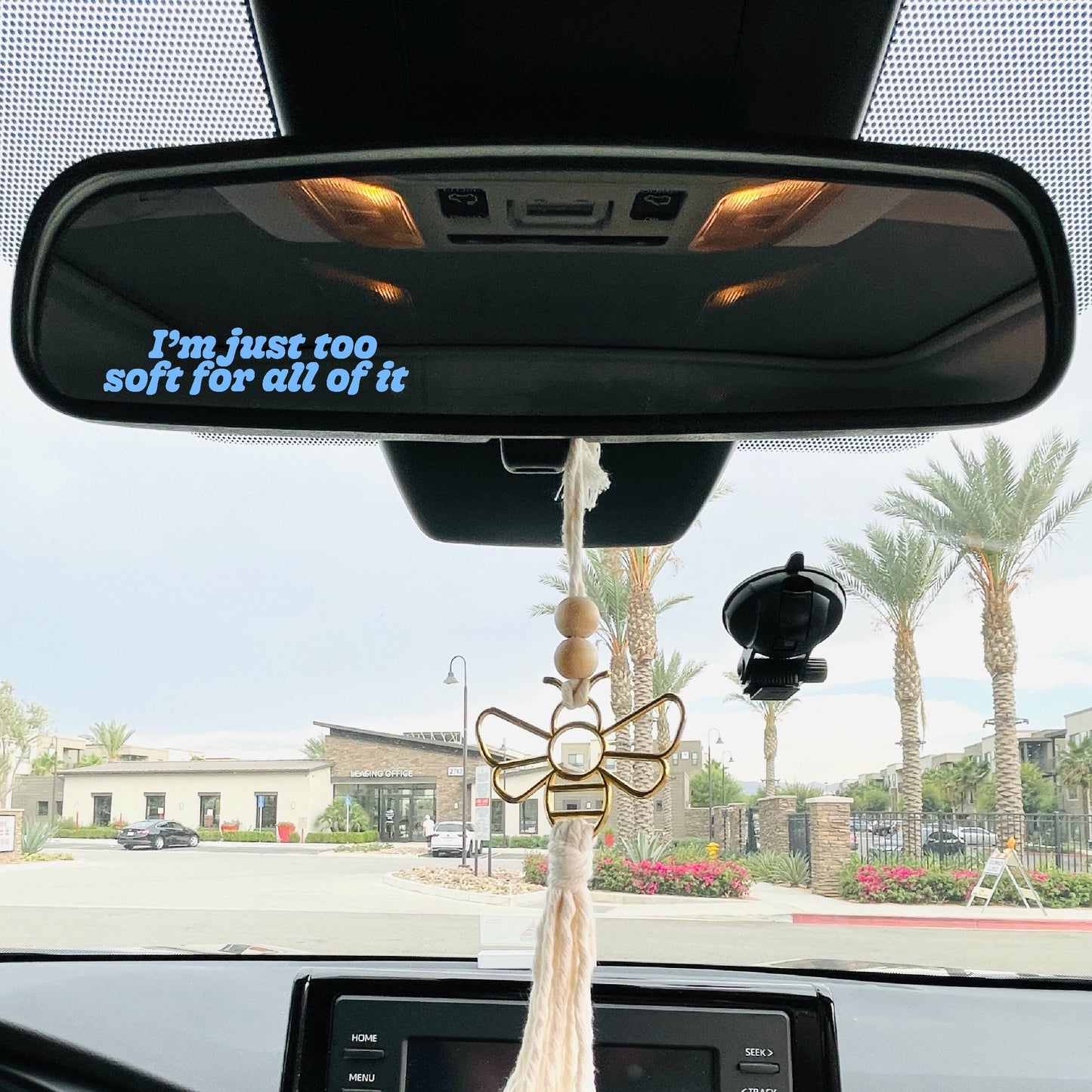 Too Soft For All Of It Mirror Cling | Sweet Nothings Window Cling Decal