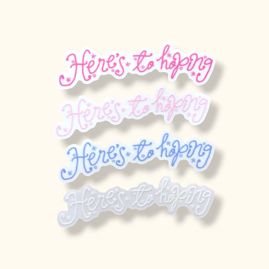 Here's to Hoping Honeybee Mirror Cling